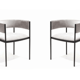 Envie I Dining Chair - Set of 2 - Giselle Grey Beige - Maison Rêves UK