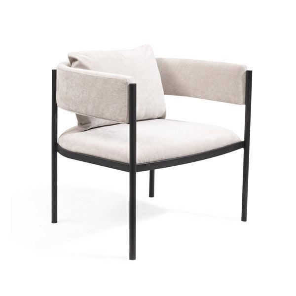 Envie I Lounge Chair - Giselle Grey Beige - Maison Rêves UK