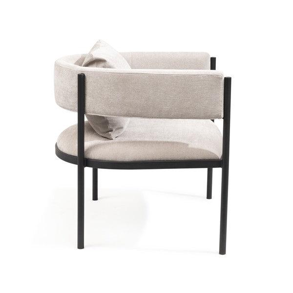 Envie I Lounge Chair - Giselle Grey Beige - Maison Rêves UK