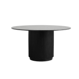 Erie Mango Wood Round Dining Table with Marble Top by Nordal - Maison Rêves UK