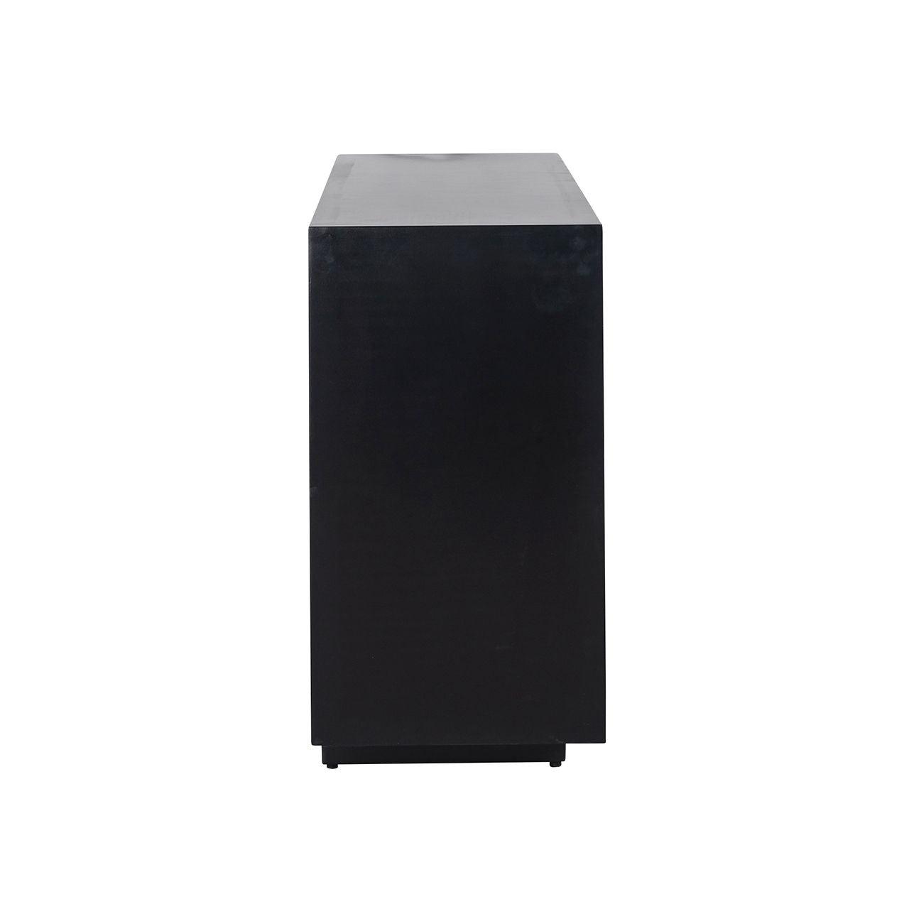 Esher 3 Door Gold Sideboard with Black Frame and Base by Richmond Interiors - Maison Rêves UK