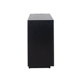 Esher 3 Door Gold Sideboard with Black Frame and Base by Richmond Interiors - Maison Rêves UK
