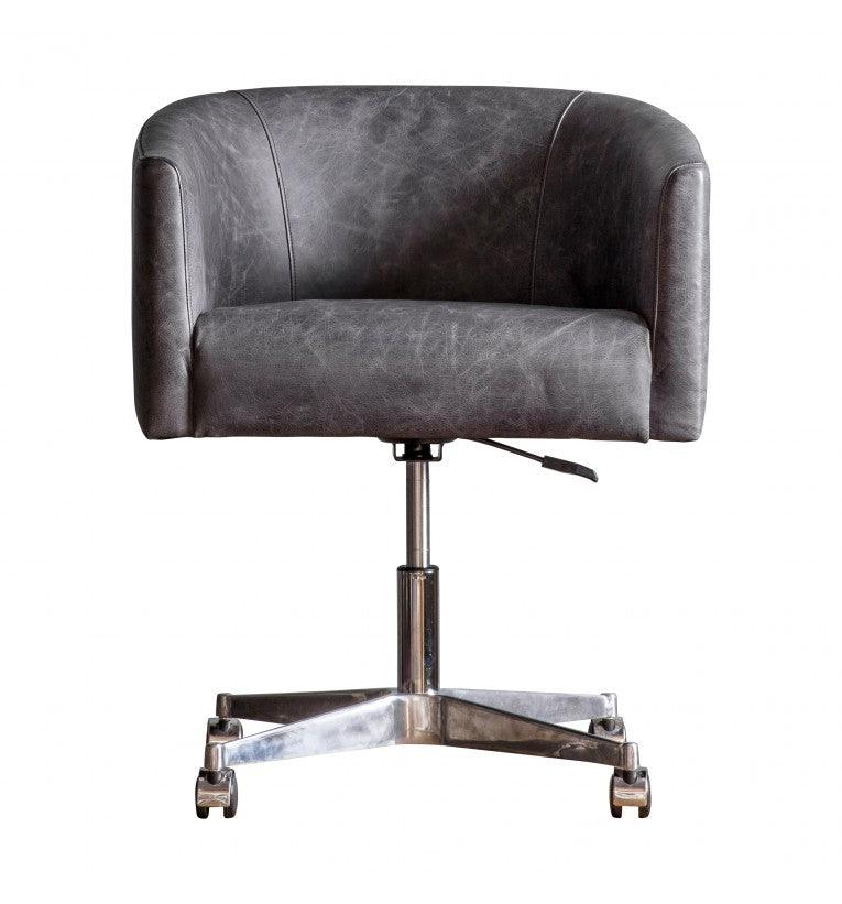 Ethos Swivel Office Chair Antique Ebony - Maison Rêves UK
