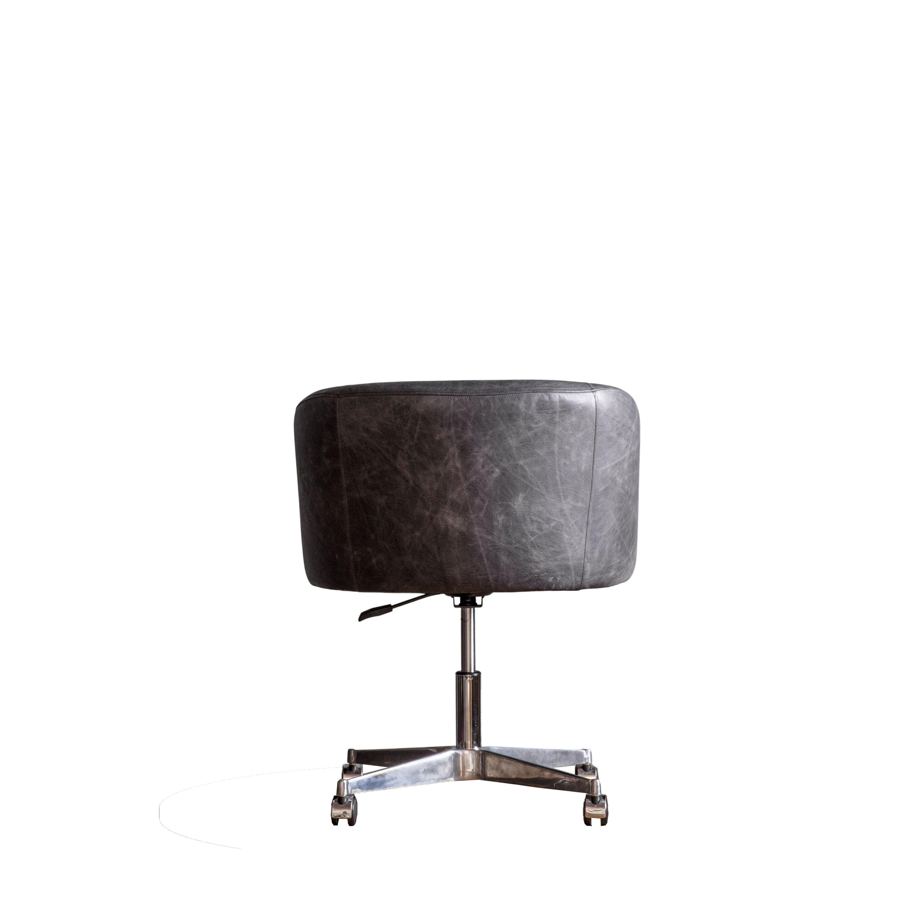 Ethos Swivel Office Chair Antique Ebony - Maison Rêves UK