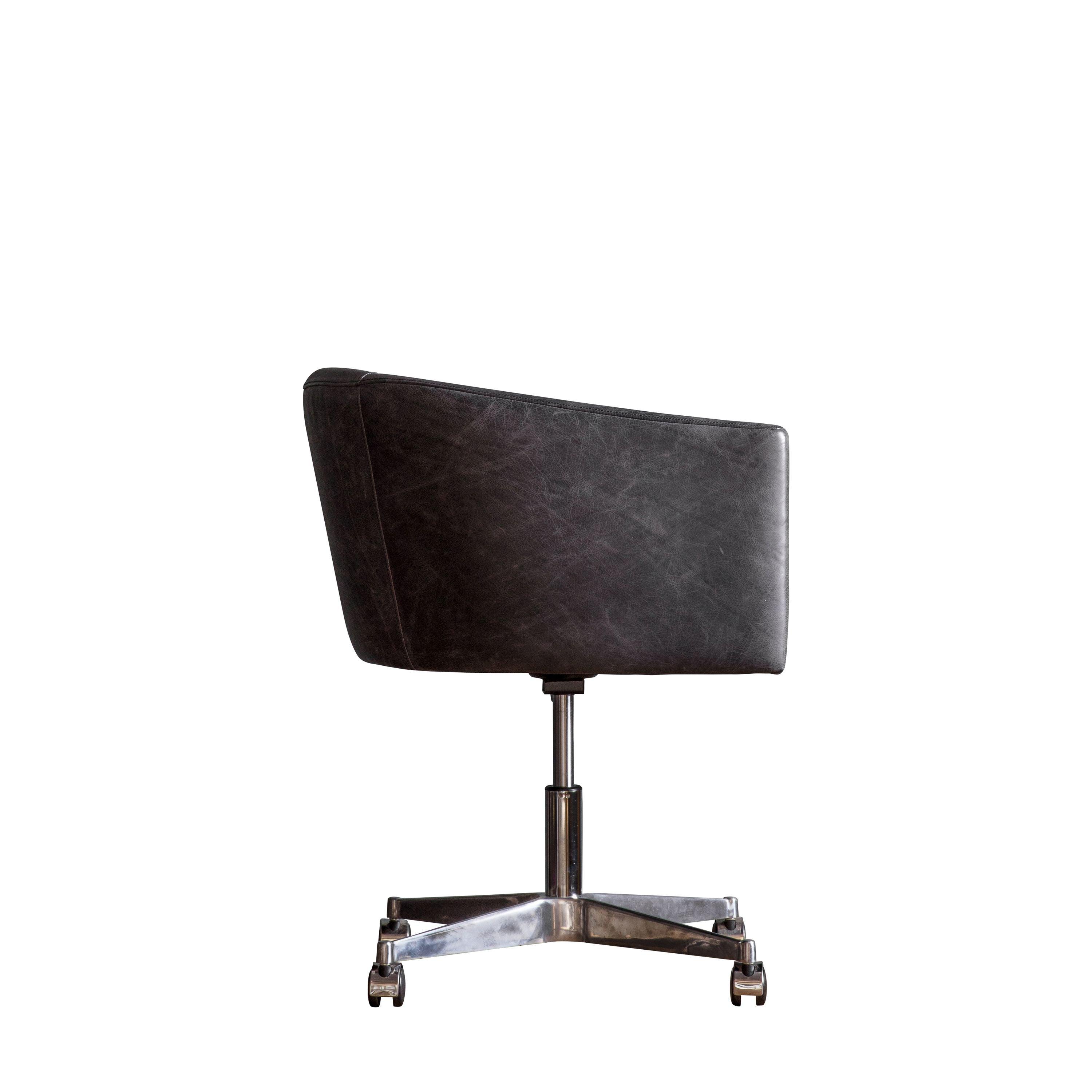 Ethos Swivel Office Chair Antique Ebony - Maison Rêves UK