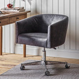 Ethos Swivel Office Chair Antique Ebony - Maison Rêves UK