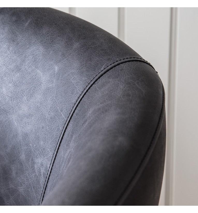 Ethos Swivel Office Chair Antique Ebony - Maison Rêves UK