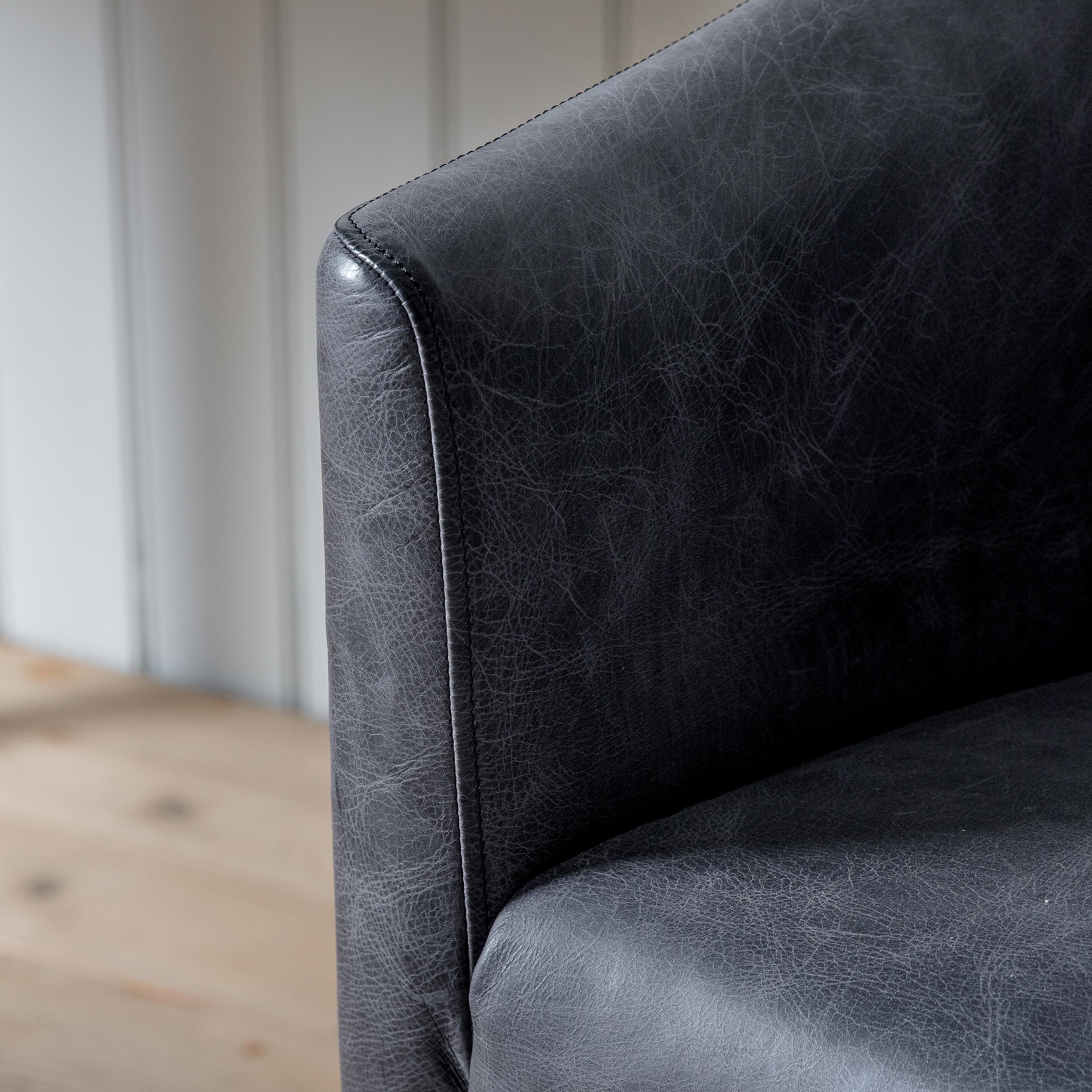 Ethos Swivel Office Chair Antique Ebony - Maison Rêves UK