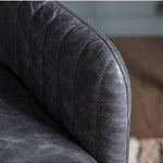 Farolina Swivel Chair Antique Ebony - Maison Rêves UK