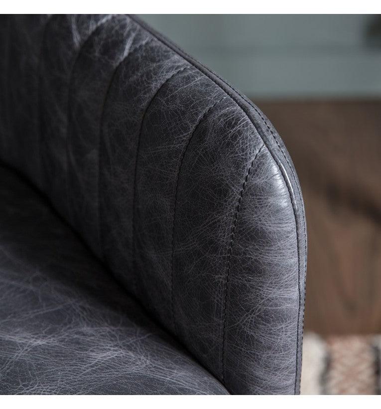 Farolina Swivel Chair Antique Ebony - Maison Rêves UK