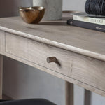 Fernhaven 1 Drawer Wooden Desk Grey - Maison Rêves UK