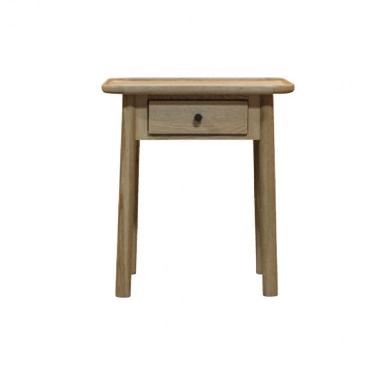 Fernhaven 1 Drawer Wooden Side Table - Maison Rêves UK
