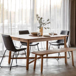 Fernhaven Solid Oak Extending Dining Table - Maison Rêves UK