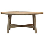 Fernhaven Solid Oak Round Coffee Table - Maison Rêves UK