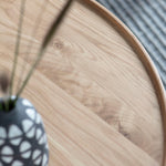 Fernhaven Solid Oak Round Coffee Table - Maison Rêves UK