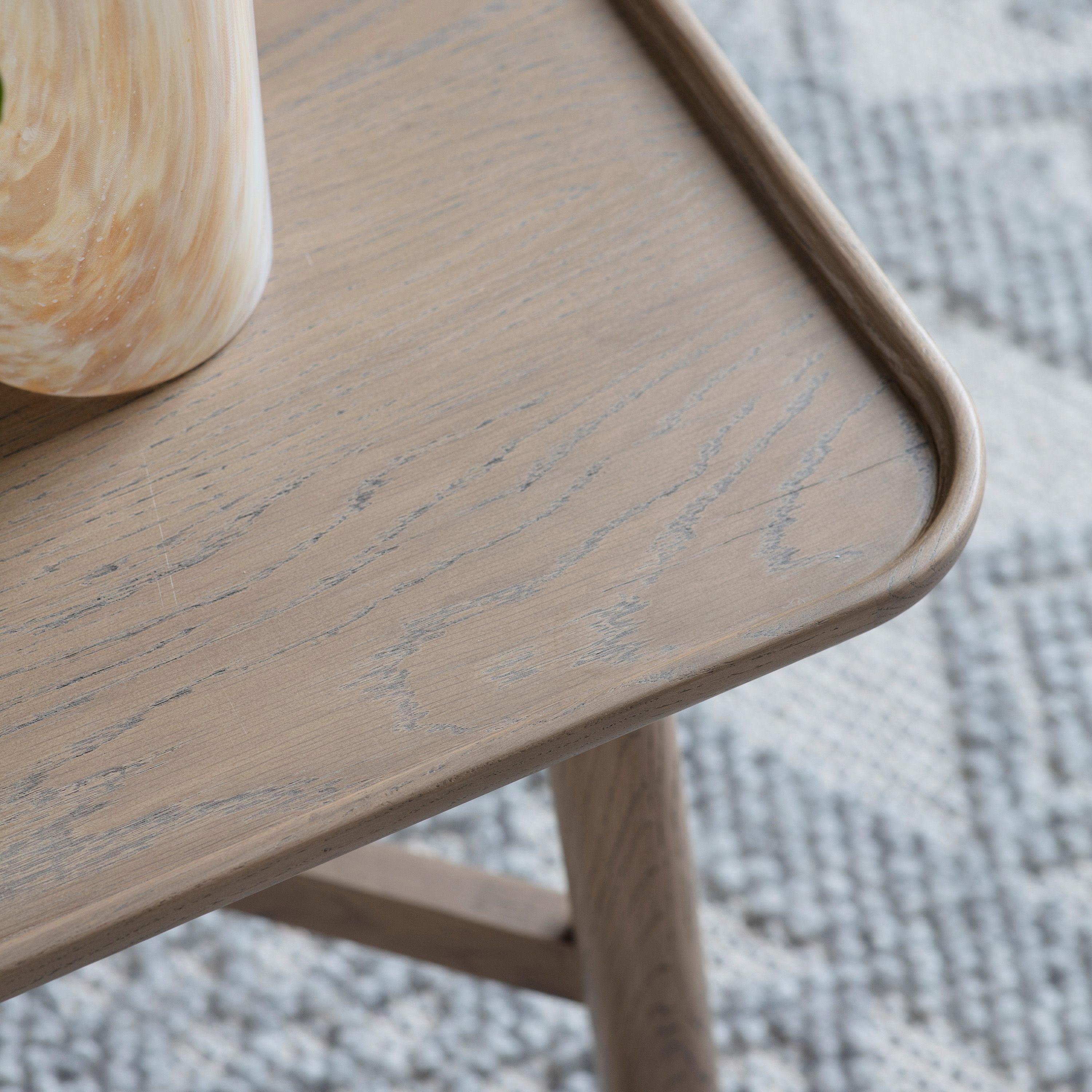 Fernhaven Solid Oak Square Coffee Table Grey - Maison Rêves UK