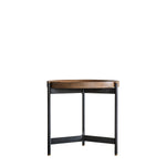 Fleurique Iron Nest Of 2 Tables with Mango Wood Top - Maison Rêves UK