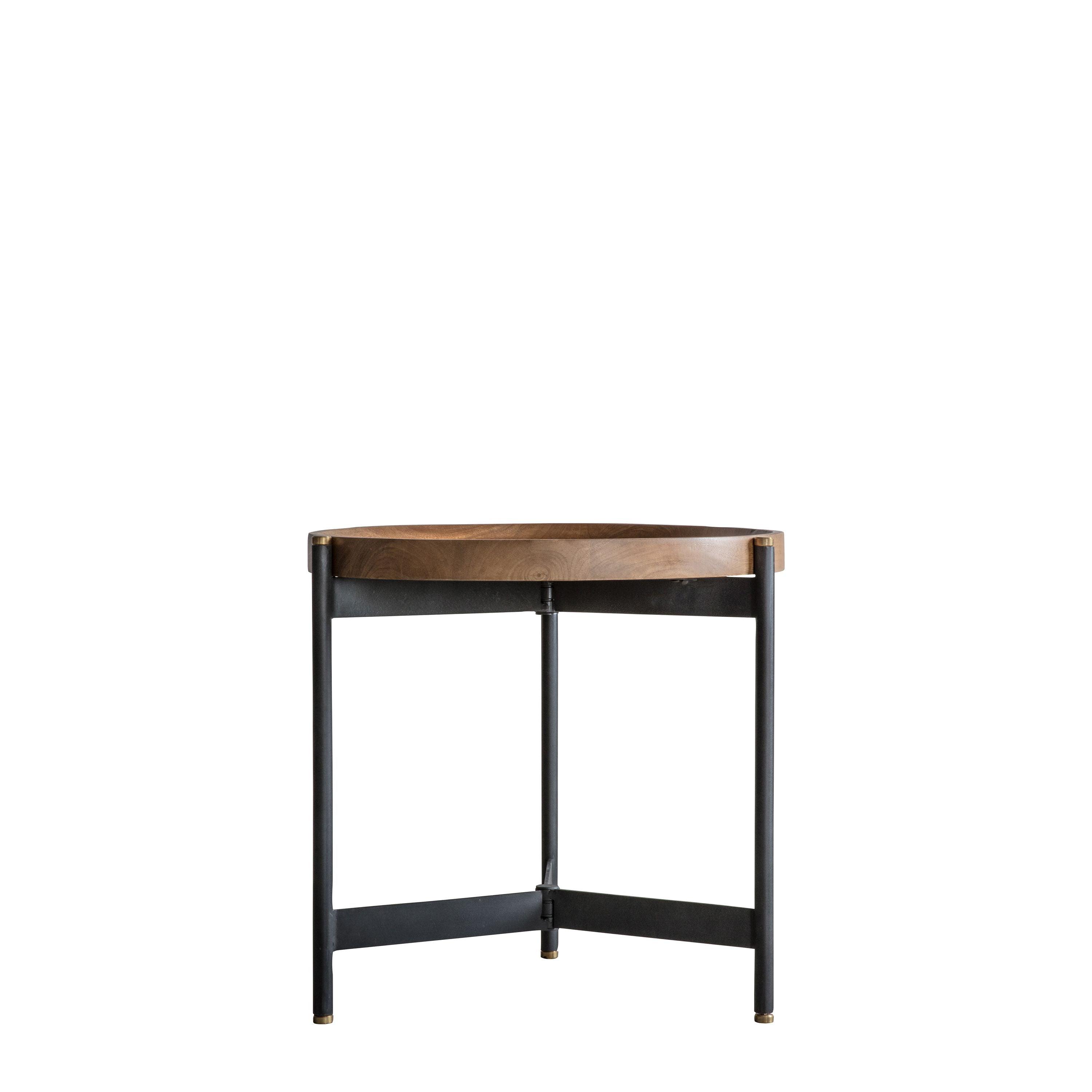 Fleurique Iron Nest Of 2 Tables with Mango Wood Top - Maison Rêves UK
