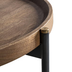 Fleurique Iron Nest Of 2 Tables with Mango Wood Top - Maison Rêves UK