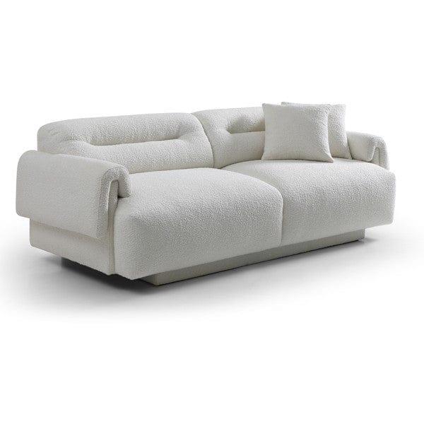 Frankie 3-Seater Sofa - Chex Polar Boucle - Maison Rêves UK