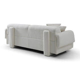 Frankie 3-Seater Sofa - Chex Polar Boucle - Maison Rêves UK