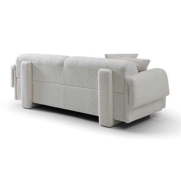Frankie 3-Seater Sofa - Chex Polar Boucle - Maison Rêves UK