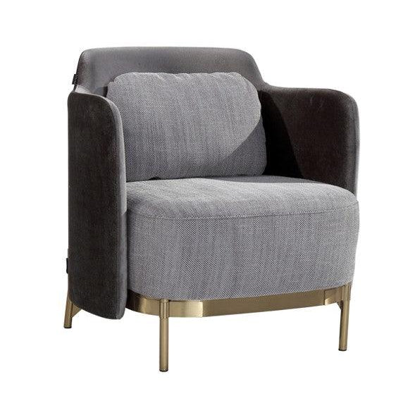 Gemma Lounge Chair - Grey - Maison Rêves UK