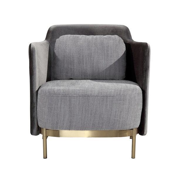 Gemma Lounge Chair - Grey - Maison Rêves UK