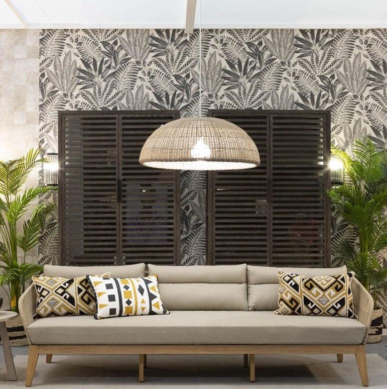 Granada Grey Oak Cabinet with Metal Base - Maison Rêves UK