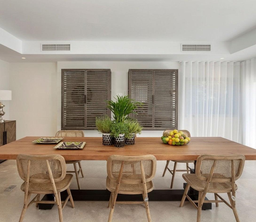 Granada Grey Oak Cabinet with Metal Base - Maison Rêves UK