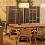 Getafe Grey Oak Cabinet with Metal Base