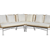 Hampstead Indoor & Outdoor Bamboo Corner Sofa - Maison Rêves UK