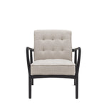 Havenstone Armchair Natural Weave with Oak Frame - Maison Rêves UK