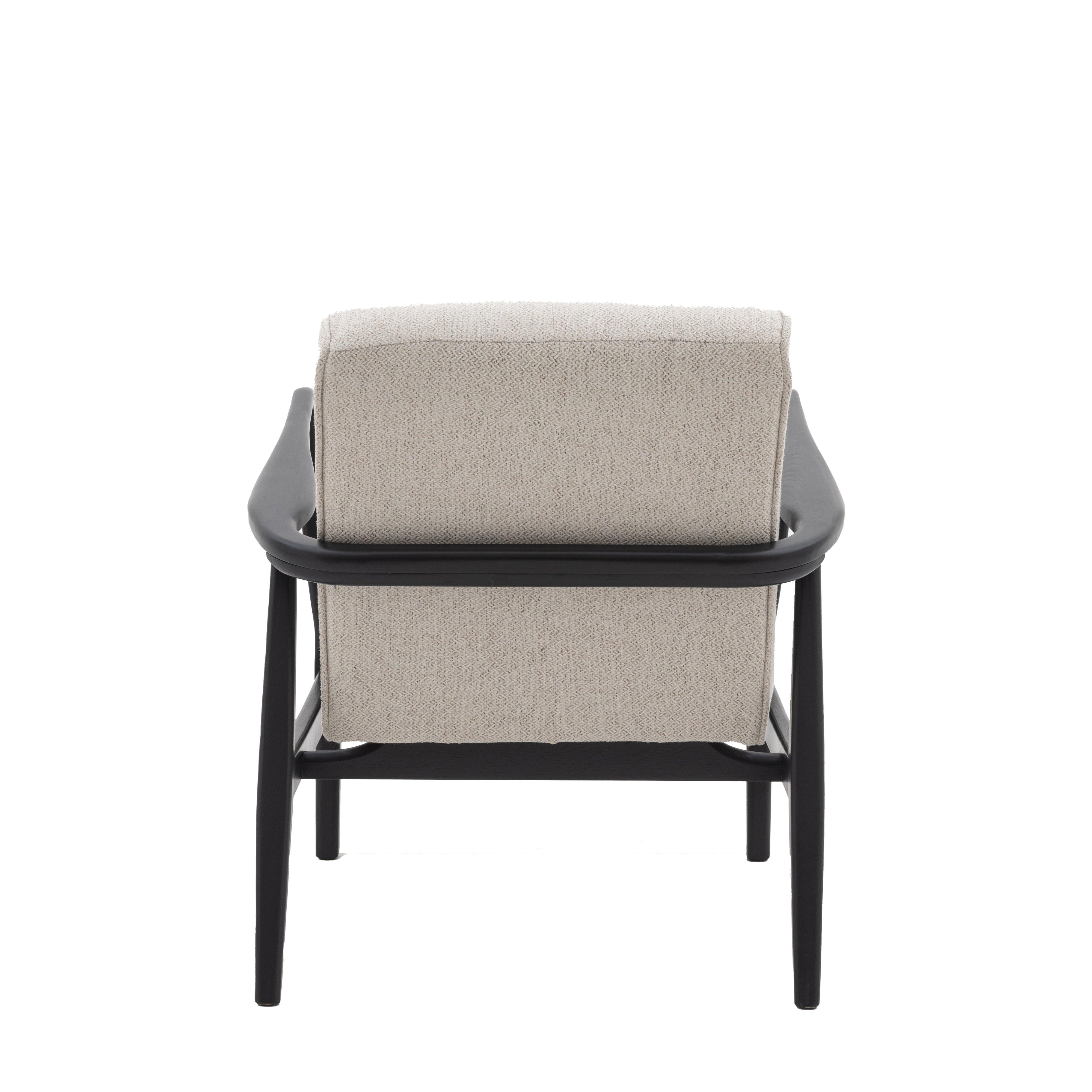 Havenstone Armchair Natural Weave with Oak Frame - Maison Rêves UK