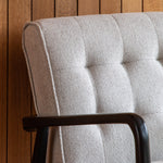 Havenstone Armchair Natural Weave with Oak Frame - Maison Rêves UK