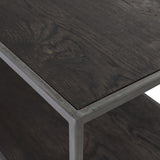 Illusion Oak Wood Parquet Sideboard M + Toprack M with Steel Frame