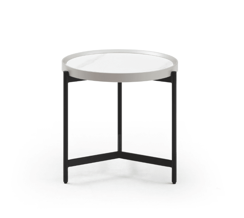 Ivery Side Table - Light Grey - Maison Rêves UK