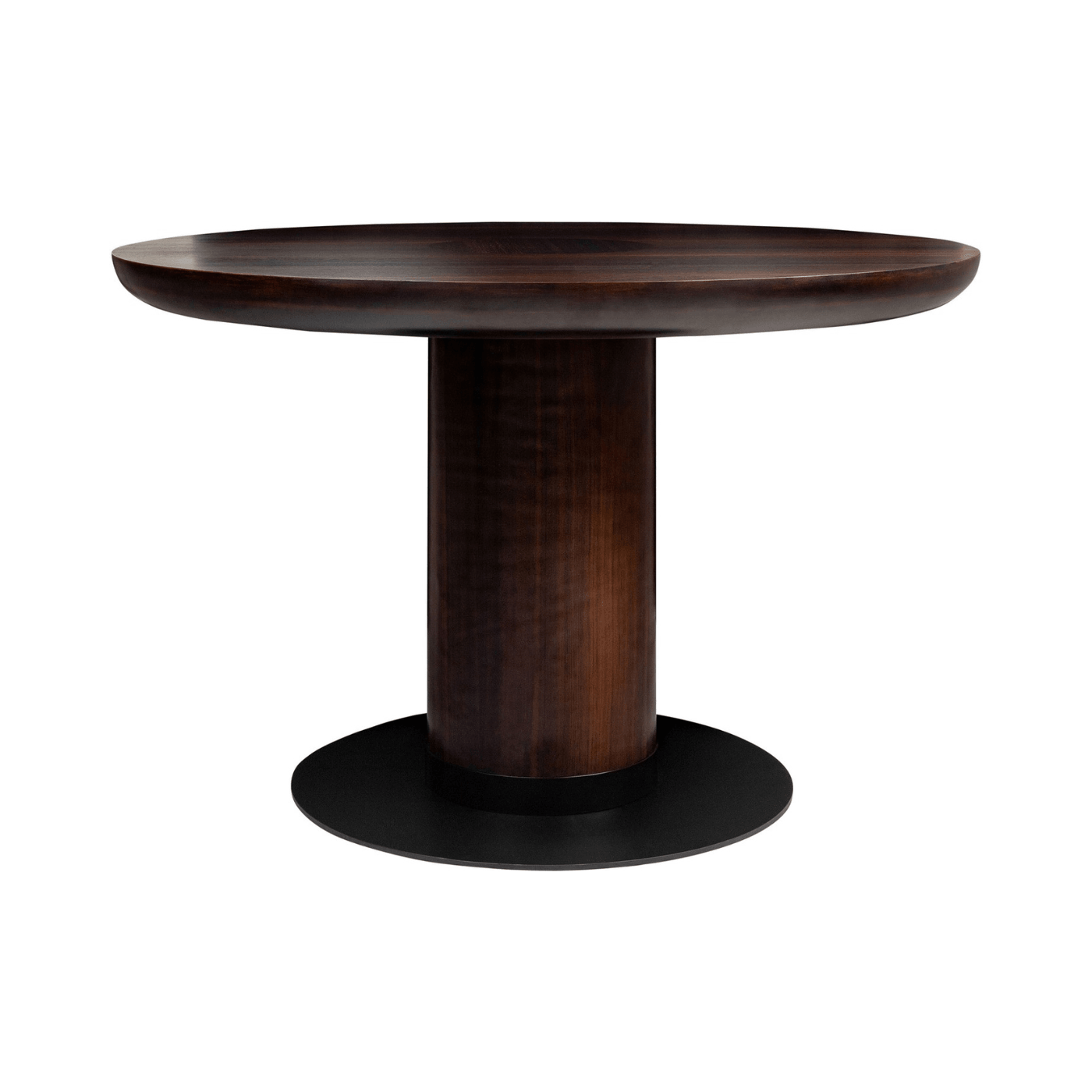 Joburg Ø120 Brown Wooden Circular Dining Table - Maison Rêves UK