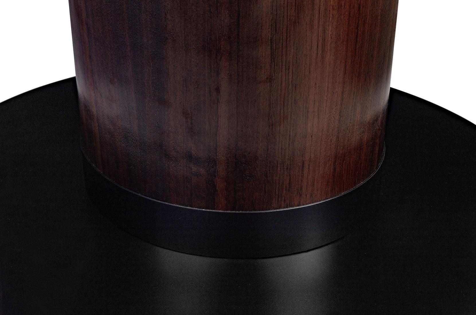Joburg Ø120 Brown Wooden Circular Dining Table - Maison Rêves UK