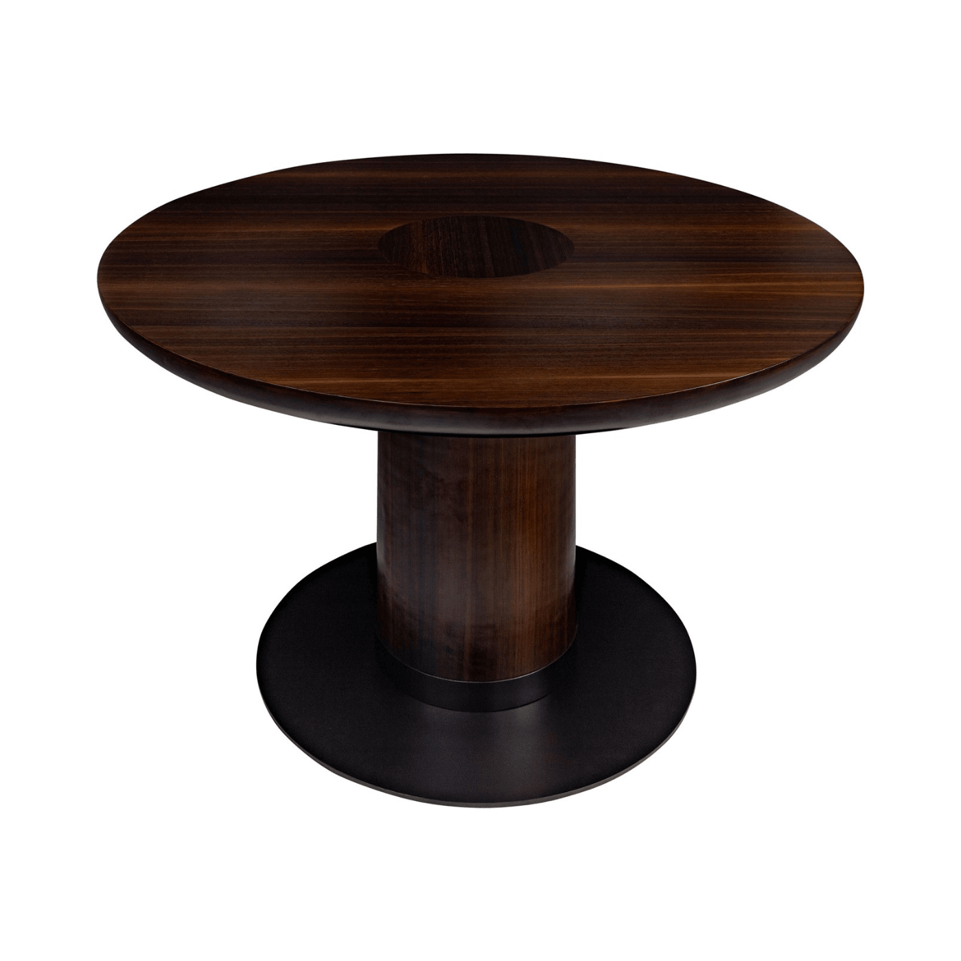 Joburg Ø120 Brown Wooden Circular Dining Table - Maison Rêves UK