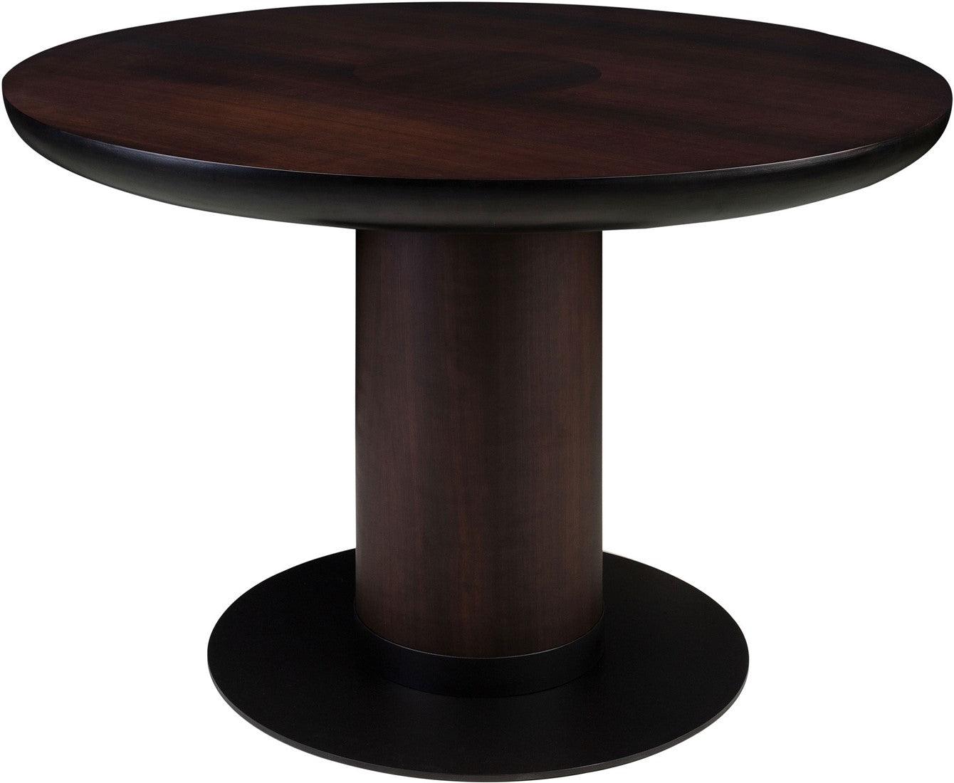 Joburg Ø120 Brown Wooden Circular Dining Table - Maison Rêves UK
