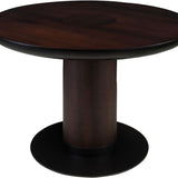 Joburg Ø120 Brown Wooden Circular Dining Table - Maison Rêves UK