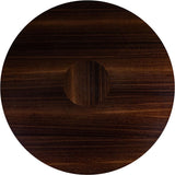 Joburg Ø120 Brown Wooden Circular Dining Table - Maison Rêves UK