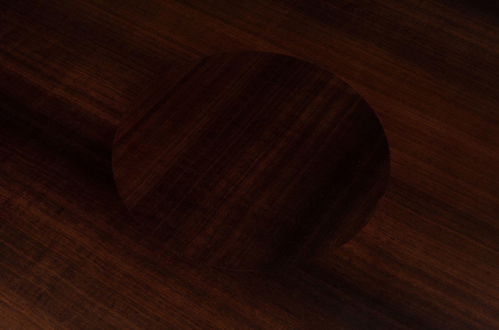 Joburg Ø120 Brown Wooden Circular Dining Table - Maison Rêves UK
