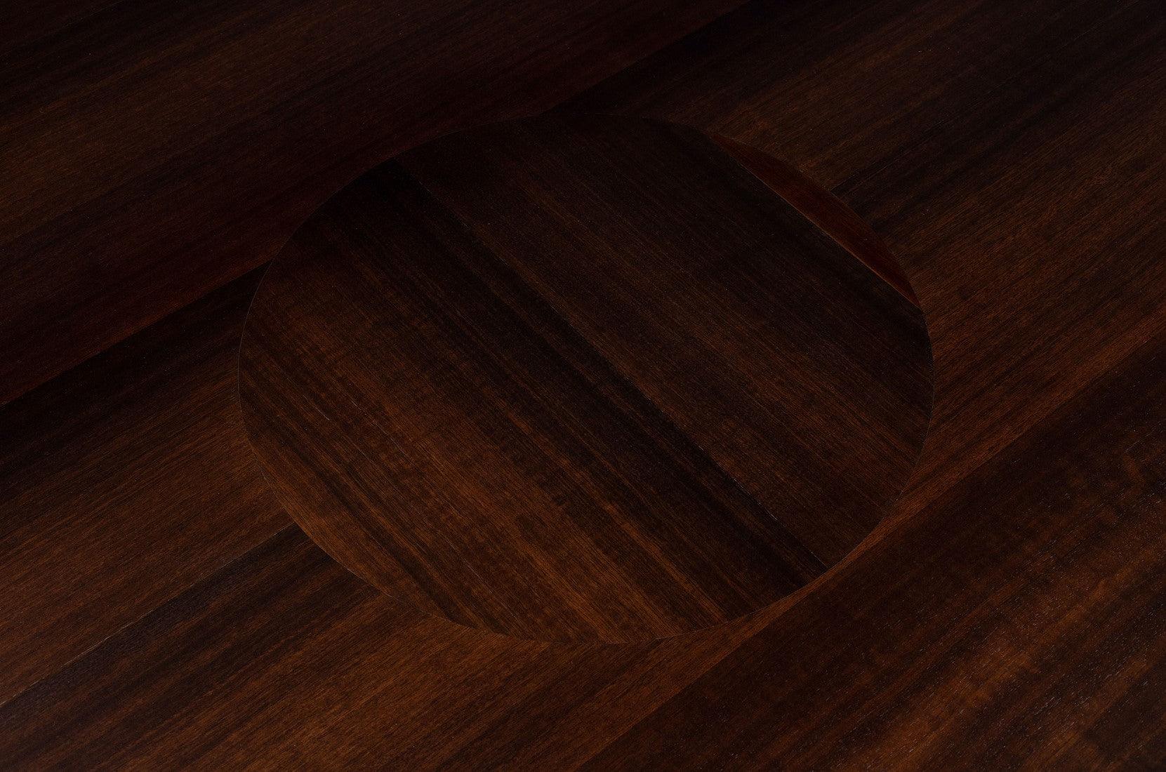 Joburg Ø150 Brown Wooden Circular Dining Table - Maison Rêves UK