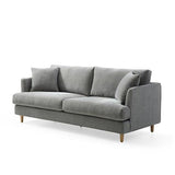 Kendal 3-Seater Sofa - Large - Seville Pebble Grey - Maison Rêves UK