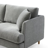 Kendal 3-Seater Sofa - Large - Seville Pebble Grey - Maison Rêves UK
