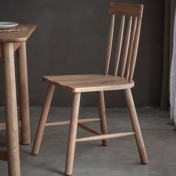 Fernhaven Solid Oak Dining Chair - Maison Rêves UK