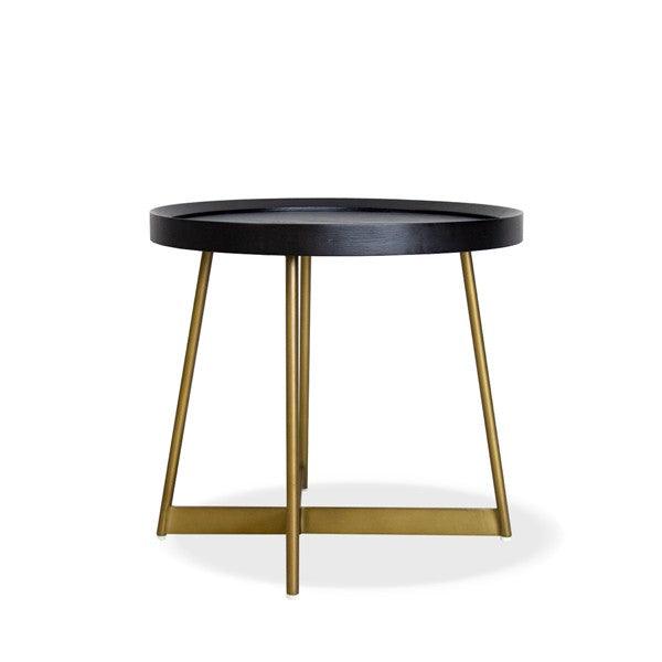 Lane Side Table - Smoke Oak Gold - Maison Rêves UK