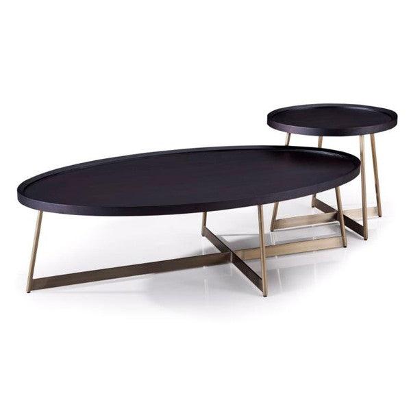 Lane Side Table - Smoke Oak Gold - Maison Rêves UK